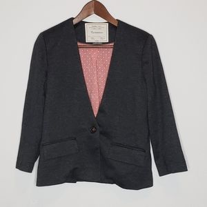 Anthropologie Cartonnier Gray button Blazer small